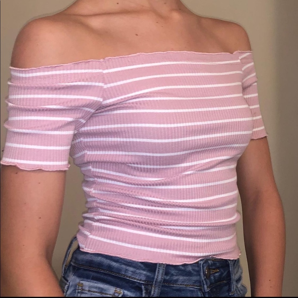 Shein Fitted Off-Shoulder Too